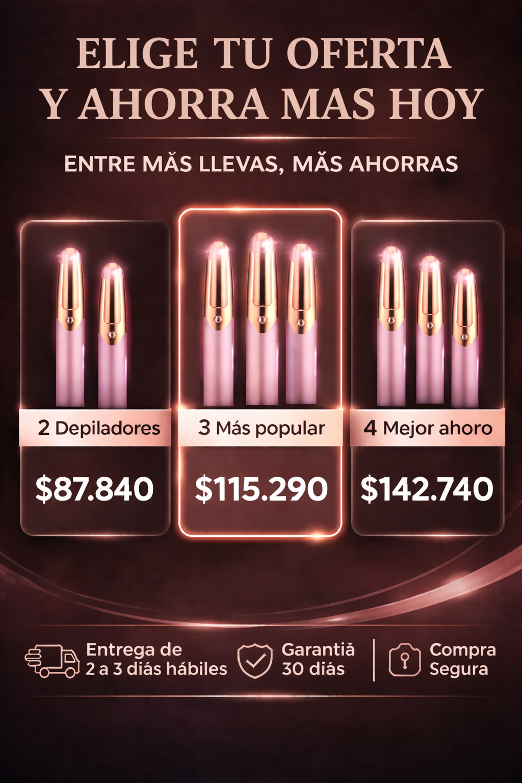 PROMO Depilador De Cejas Portatil BrowVibe