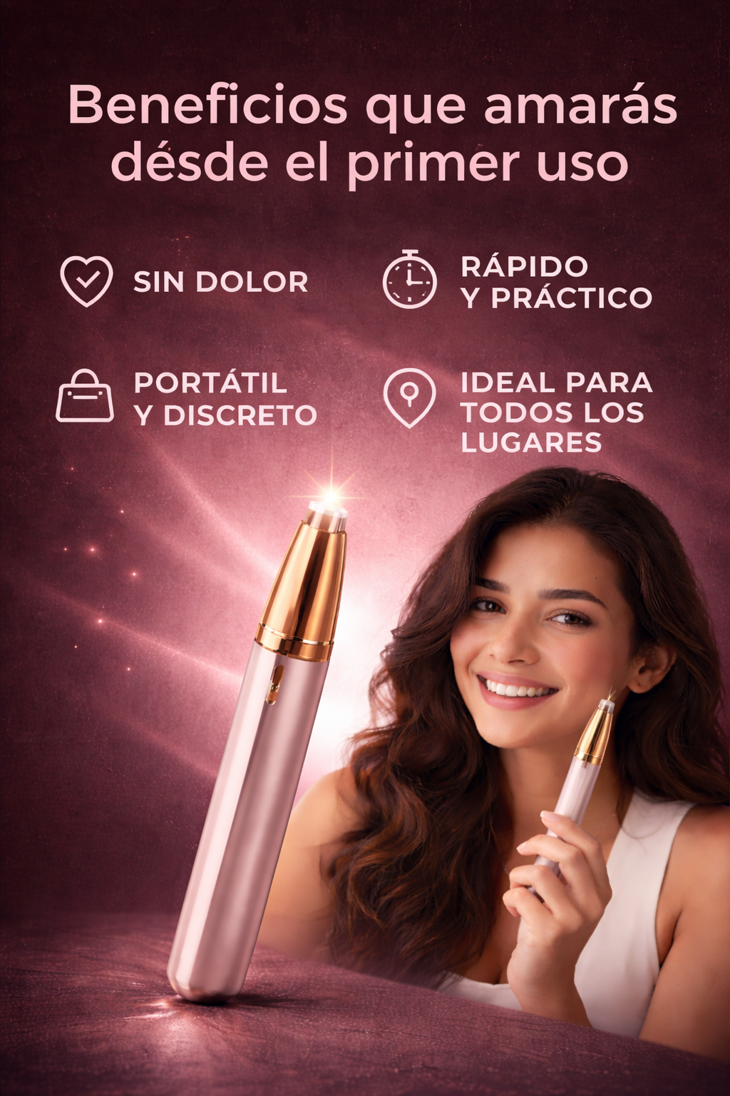 PROMO Depilador De Cejas Portatil BrowVibe